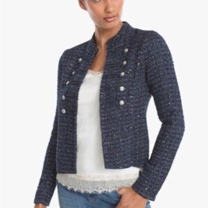 Women's Navy Tweed Jacket